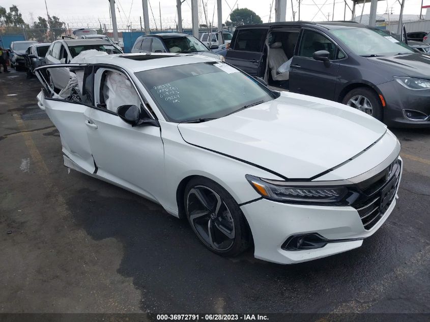 2022 HONDA ACCORD SEDAN SPORT - 1HGCV2F37NA008479