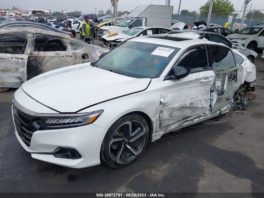 2022 HONDA ACCORD SEDAN SPORT - 1HGCV2F37NA008479