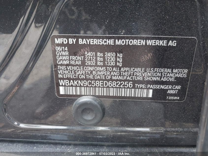 2014 BMW 550I - WBAKN9C58ED682256