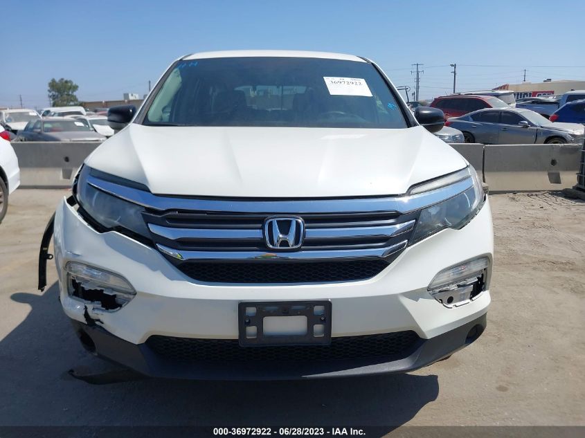 2017 HONDA PILOT LX - 5FNYF5H15HB015795