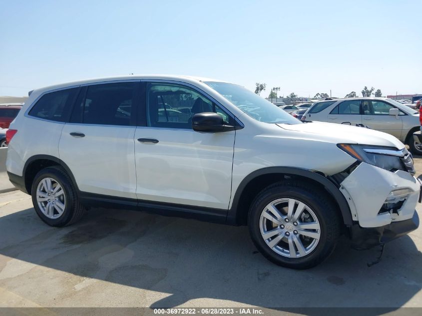 2017 HONDA PILOT LX - 5FNYF5H15HB015795