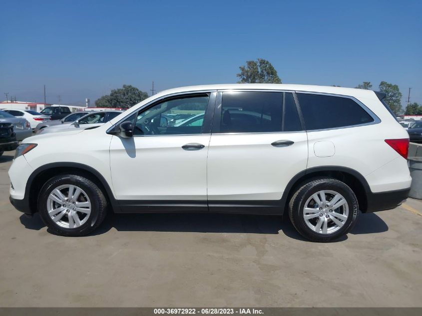 2017 HONDA PILOT LX - 5FNYF5H15HB015795