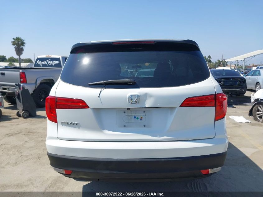 2017 HONDA PILOT LX - 5FNYF5H15HB015795
