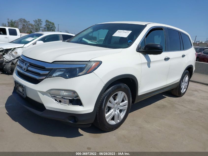 2017 HONDA PILOT LX - 5FNYF5H15HB015795