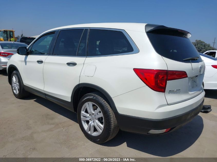 2017 HONDA PILOT LX - 5FNYF5H15HB015795
