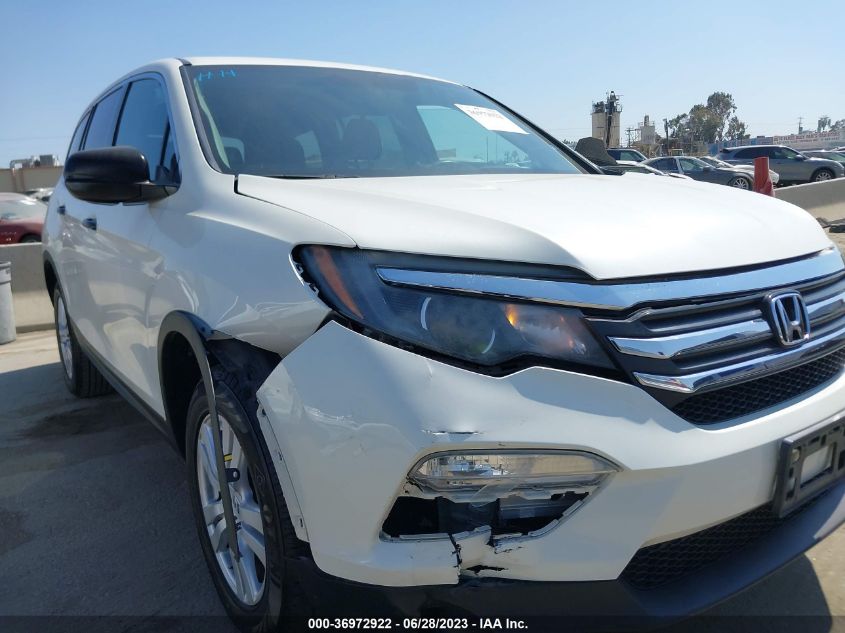 2017 HONDA PILOT LX - 5FNYF5H15HB015795