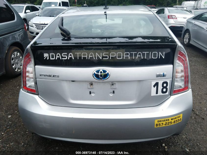 2013 TOYOTA PRIUS ONE/TWO/THREE/FOUR/FIVE - JTDKN3DU7D5549597