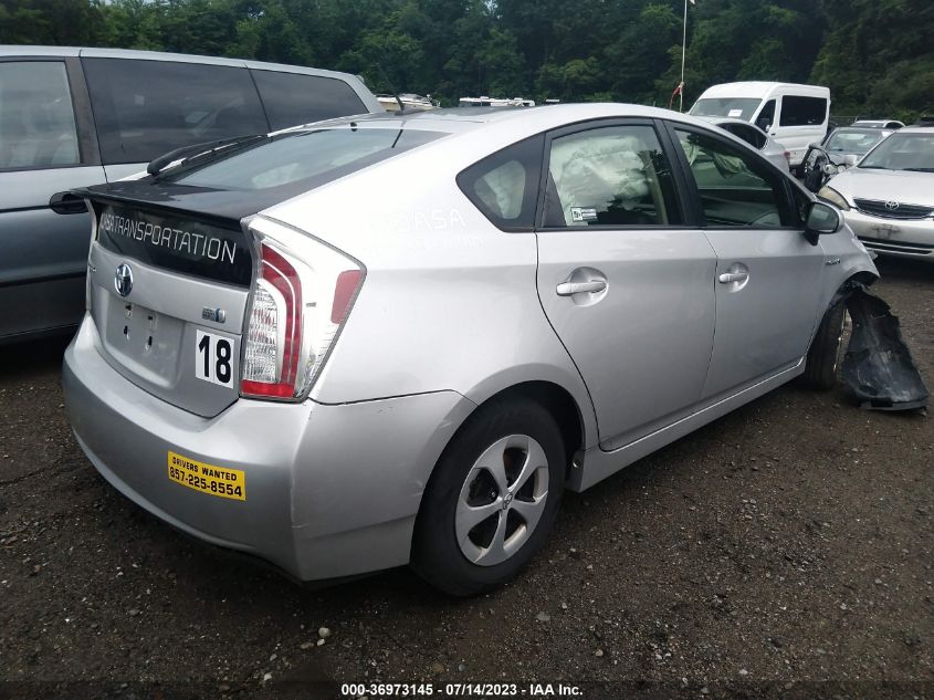 2013 TOYOTA PRIUS ONE/TWO/THREE/FOUR/FIVE - JTDKN3DU7D5549597