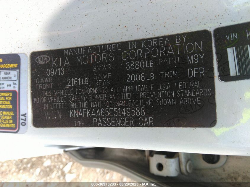 2014 KIA FORTE LX - KNAFK4A65E5149588