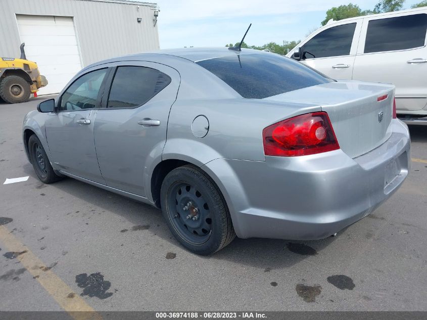 2014 DODGE AVENGER SE - 1C3CDZAB2EN160563