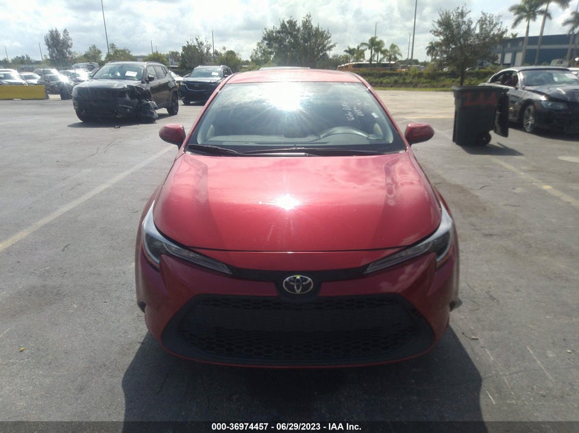 VIN JTDEPMAE9MJ165922 2021 TOYOTA COROLLA LE