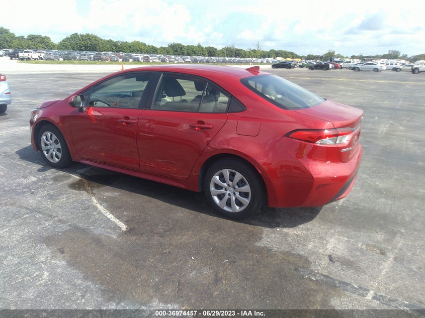VIN JTDEPMAE9MJ165922 2021 TOYOTA COROLLA LE