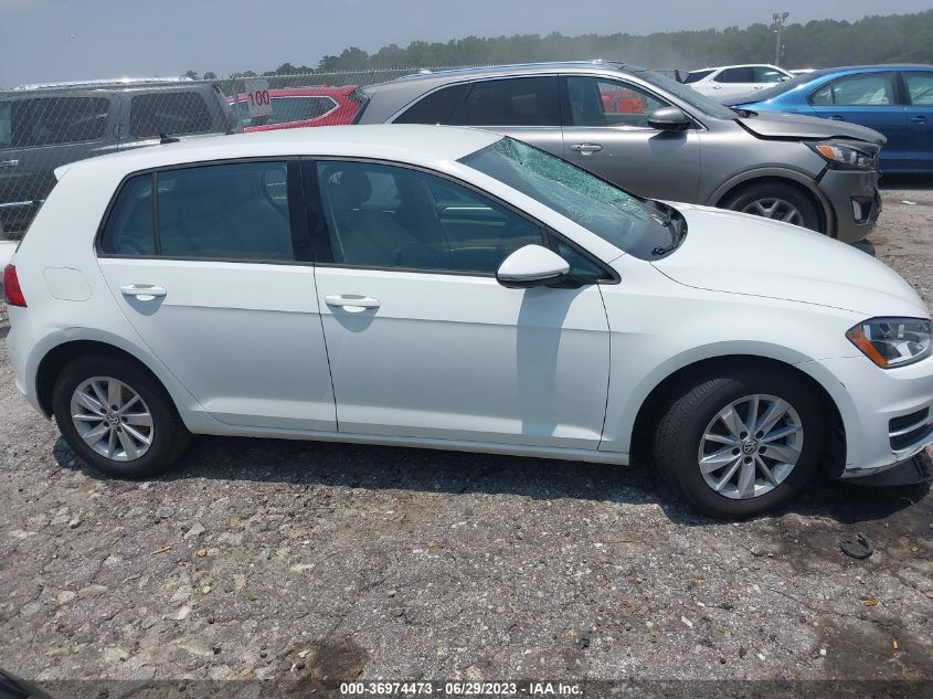 2017 VOLKSWAGEN GOLF S - 3VW217AU9HM034864