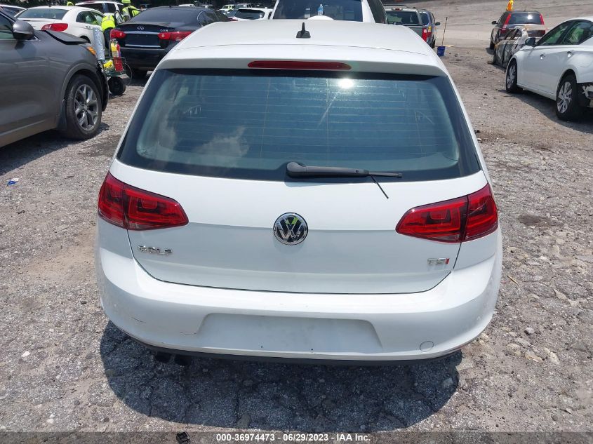 2017 VOLKSWAGEN GOLF S - 3VW217AU9HM034864
