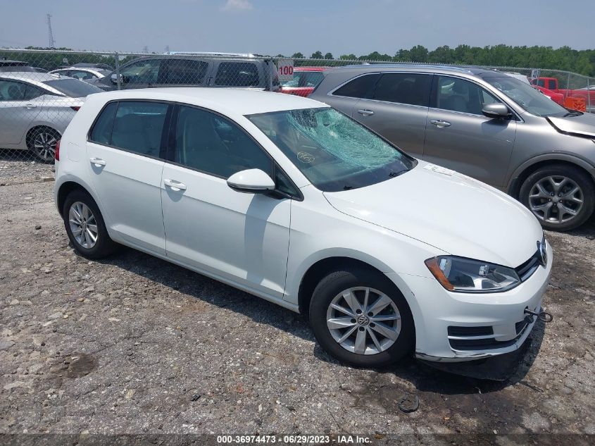 2017 VOLKSWAGEN GOLF S - 3VW217AU9HM034864