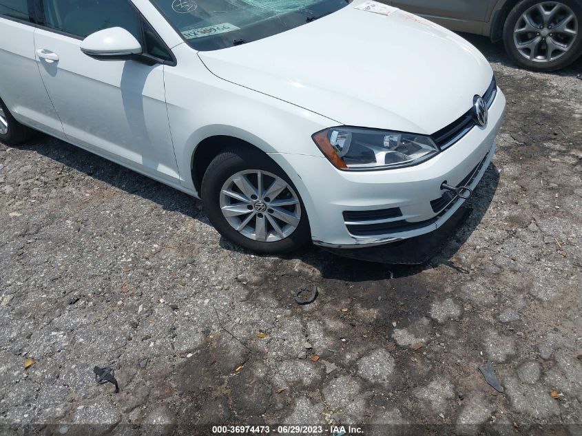 2017 VOLKSWAGEN GOLF S - 3VW217AU9HM034864