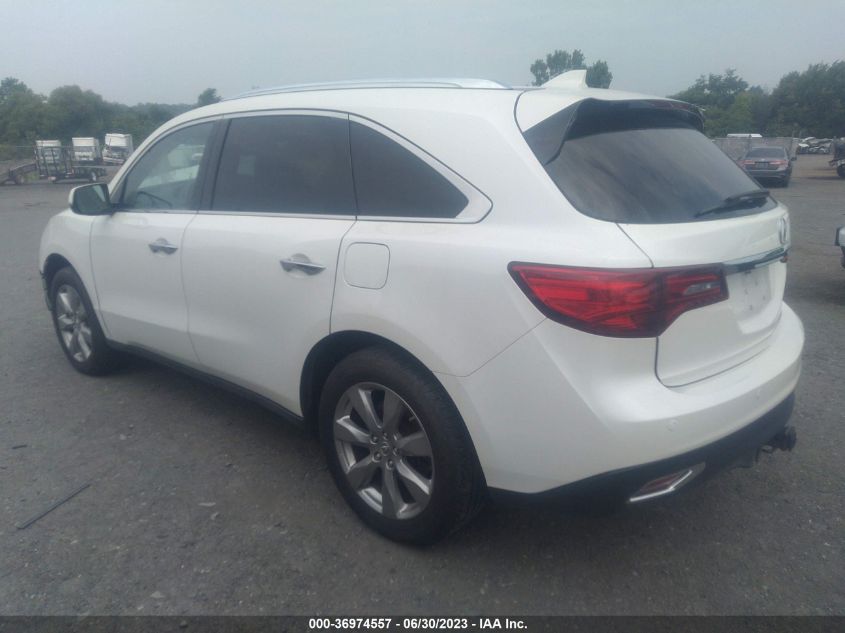 2015 ACURA MDX ADVANCE/ENTERTAINMENT PKG - 5FRYD4H81FB031324