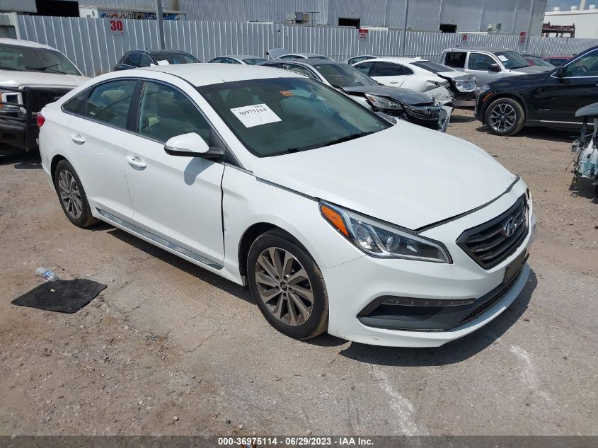 2015 HYUNDAI SONATA 2.4L SPORT - 5NPE34AF3FH031987