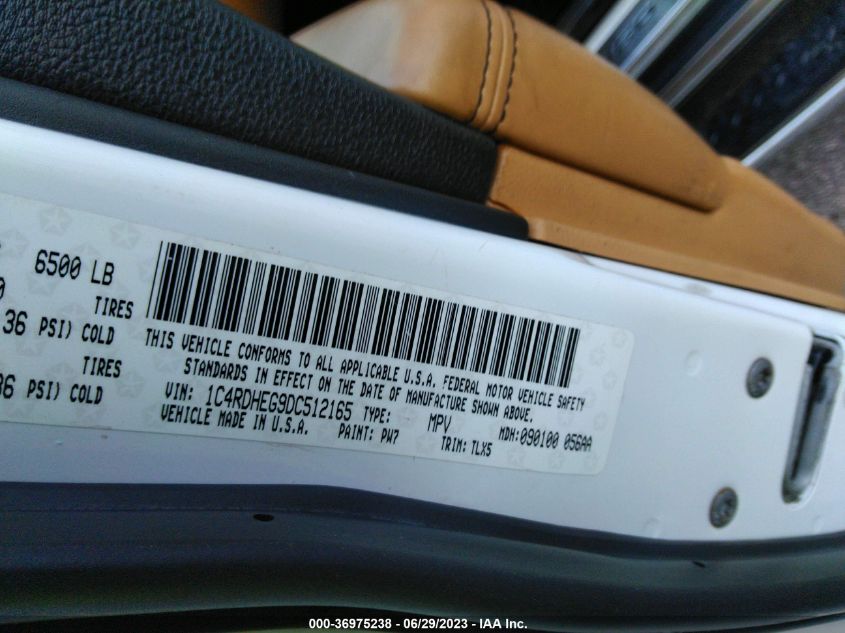 2013 DODGE DURANGO CITADEL - 1C4RDHEG9DC512165