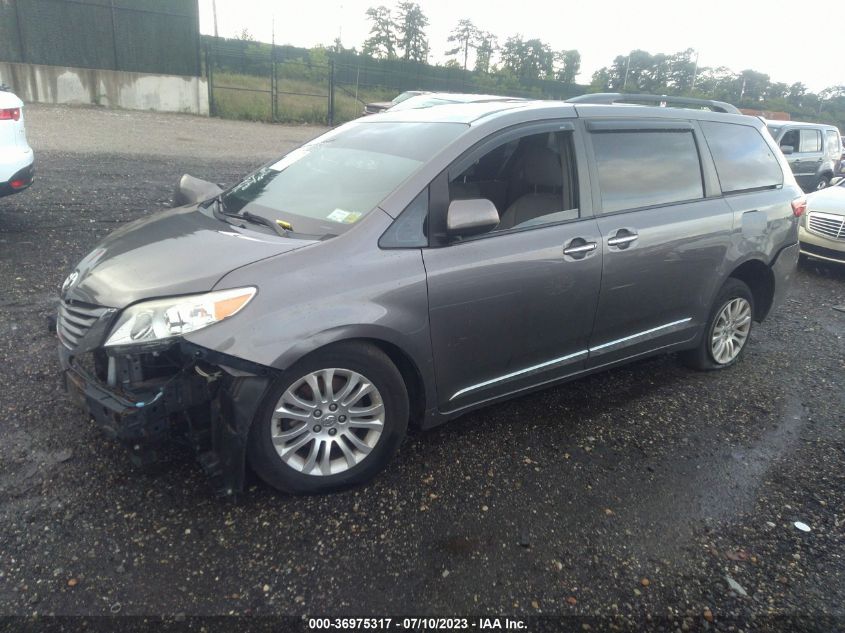 2015 TOYOTA SIENNA XLE/XLE AAS/LTD - 5TDYK3DC2FS614833