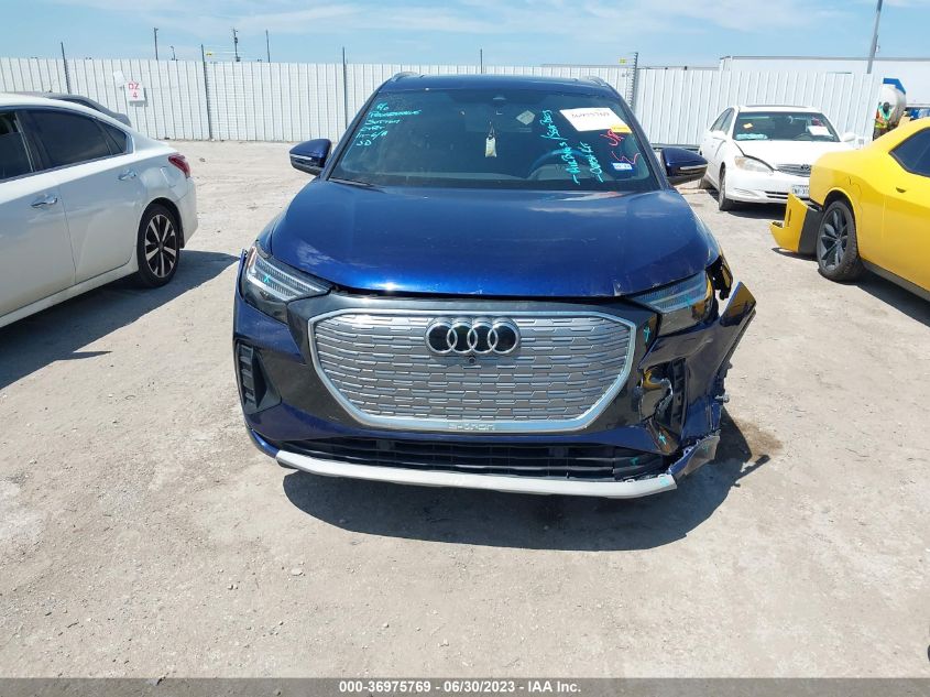 2022 AUDI Q4 E-TRON PRESTIGE WA1J2BFZ1NP054528