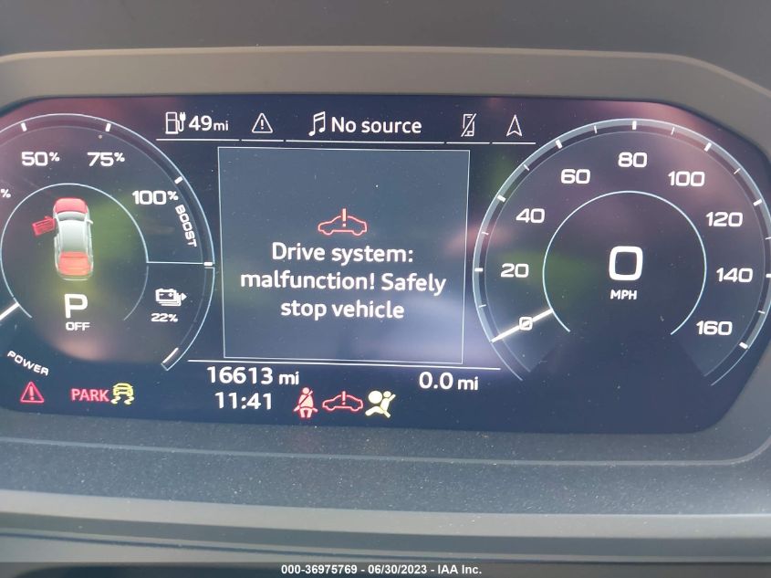 2022 AUDI Q4 E-TRON PRESTIGE WA1J2BFZ1NP054528