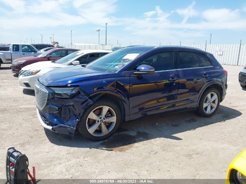 2022 AUDI Q4 E-TRON PRESTIGE WA1J2BFZ1NP054528