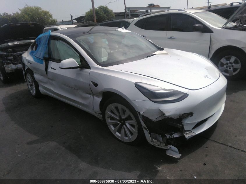 2022 TESLA MODEL 3 - 5YJ3E1EA1NF320295