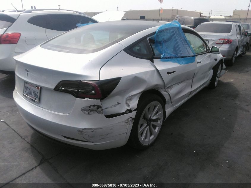 2022 TESLA MODEL 3 - 5YJ3E1EA1NF320295