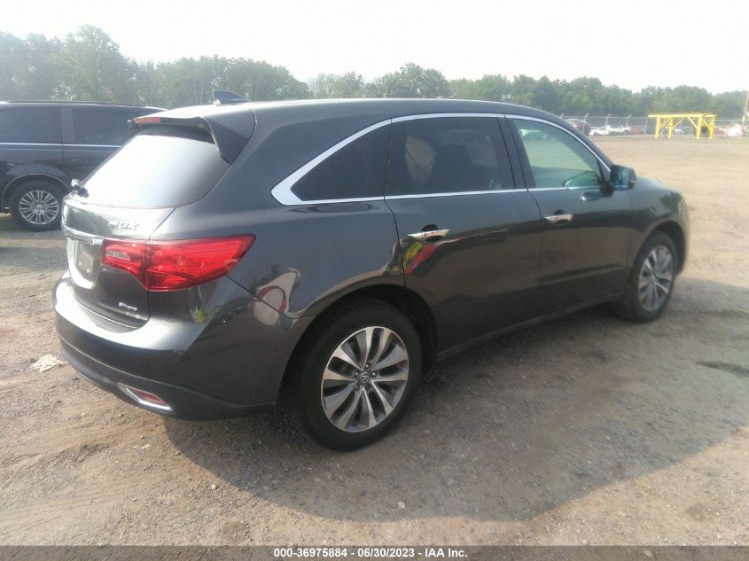 2014 ACURA MDX TECH PKG - 5FRYD4H48EB027945