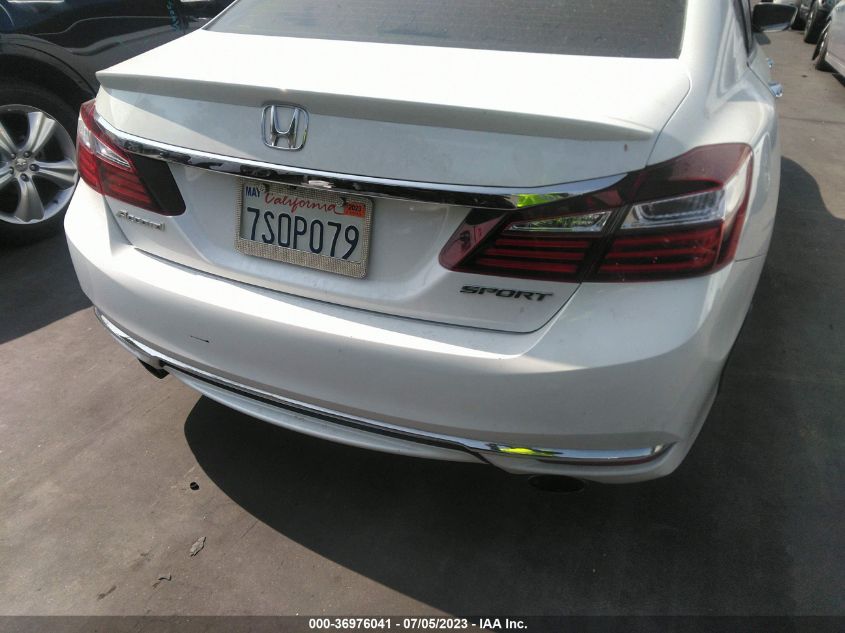 2016 HONDA ACCORD SEDAN SPORT - 1HGCR2F50GA190440