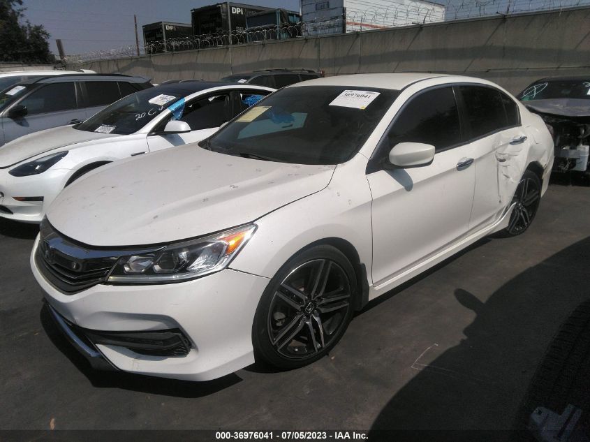 2016 HONDA ACCORD SEDAN SPORT - 1HGCR2F50GA190440