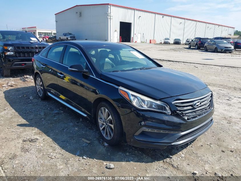 2015 HYUNDAI SONATA 2.4L SPORT - 5NPE34AF6FH064272