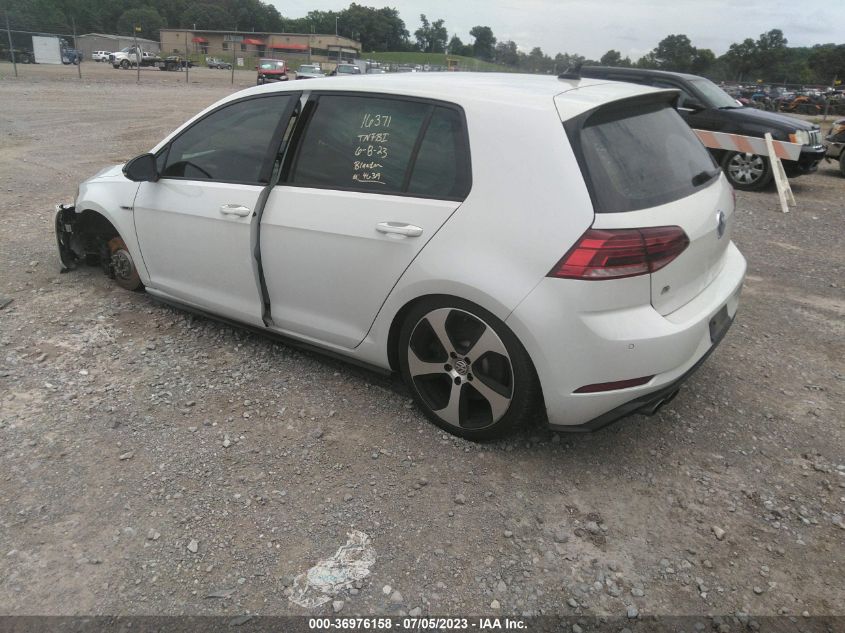 2019 VOLKSWAGEN GOLF R - WVWVA7AU3KW230015