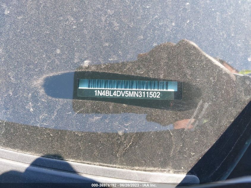 2021 NISSAN ALTIMA 2.5 SV - 1N4BL4DV5MN311502