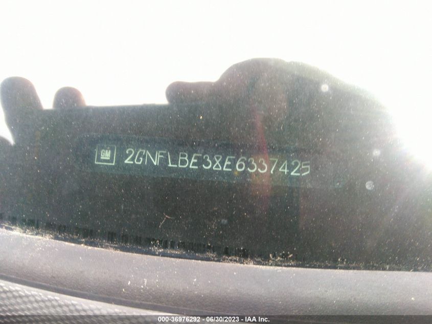 2014 CHEVROLET EQUINOX LT - 2GNFLBE38E6337425