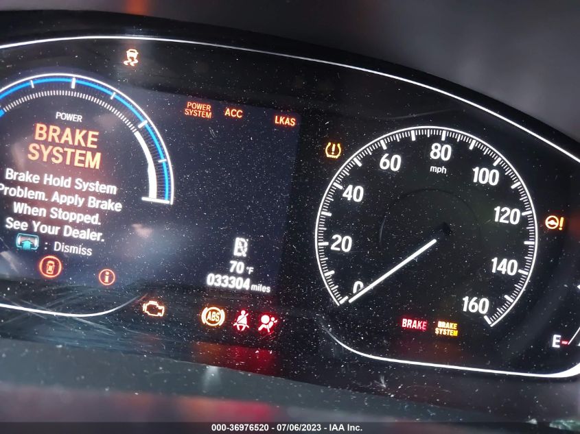 2019 HONDA INSIGHT EX 19XZE4F50KE032363