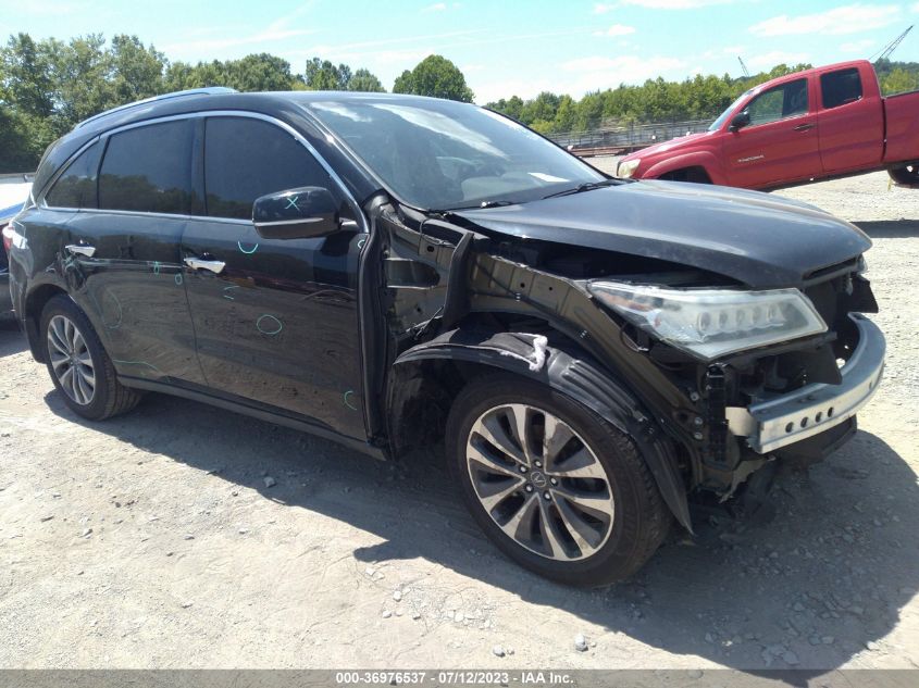 2016 ACURA MDX W/TECH/W/TECH - 5FRYD3H49GB016501