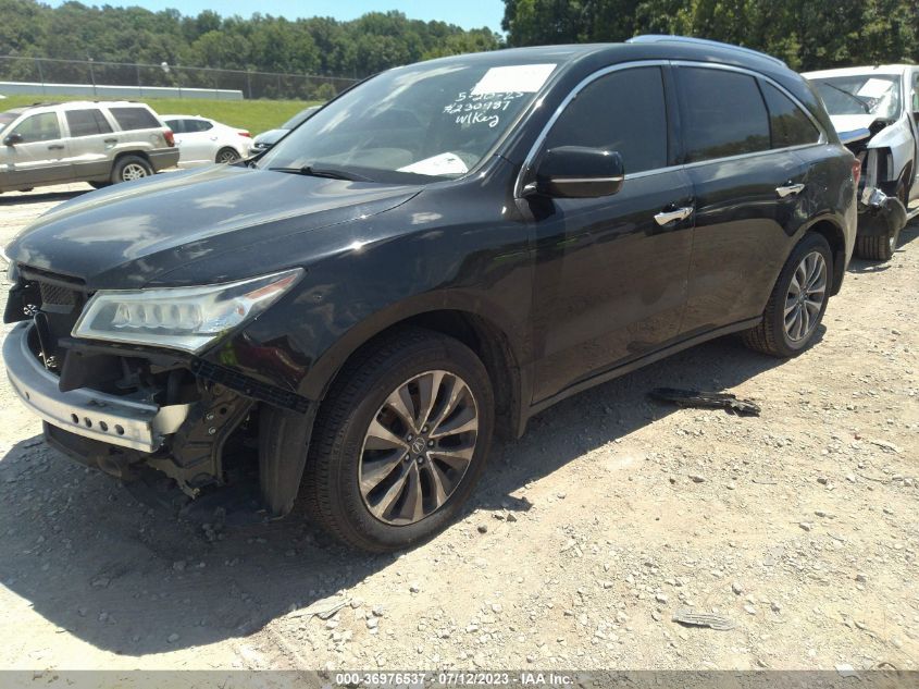 2016 ACURA MDX W/TECH/W/TECH - 5FRYD3H49GB016501