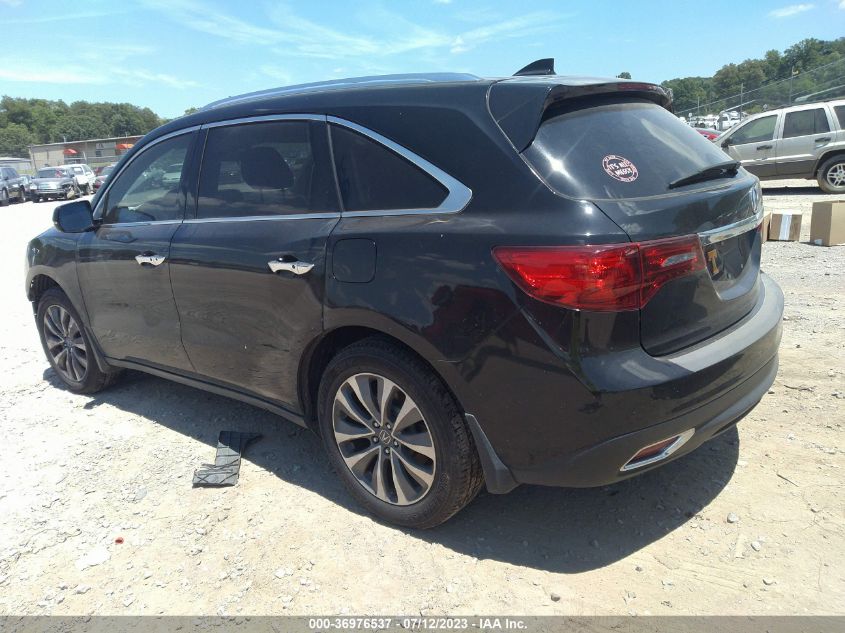 2016 ACURA MDX W/TECH/W/TECH - 5FRYD3H49GB016501