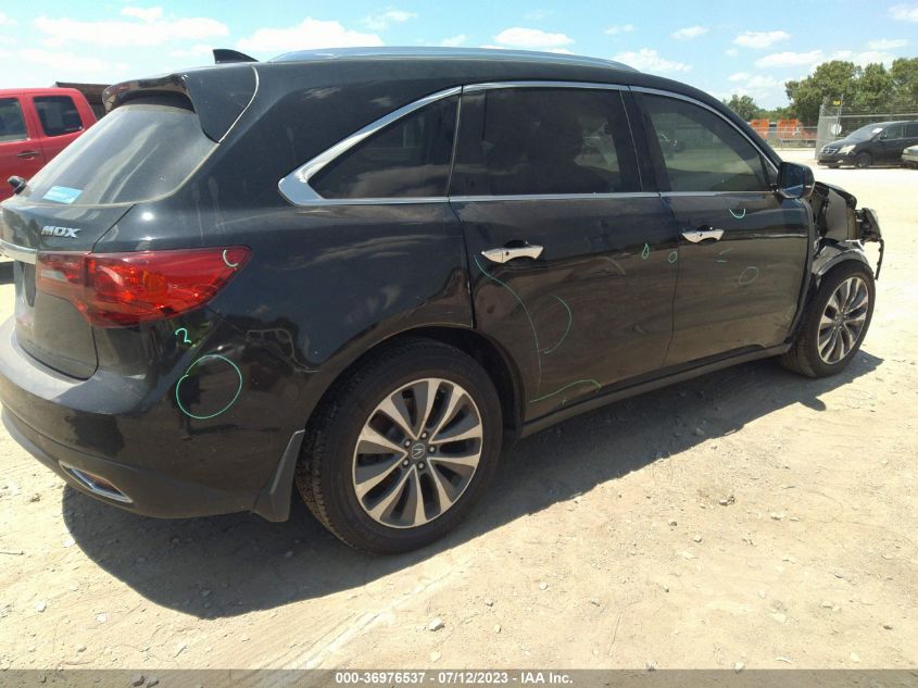2016 ACURA MDX W/TECH/W/TECH - 5FRYD3H49GB016501