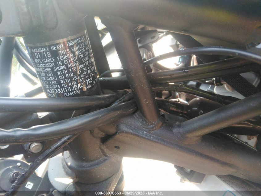 2018 KAWASAKI EX400 - JKAEXKH14JDA07793