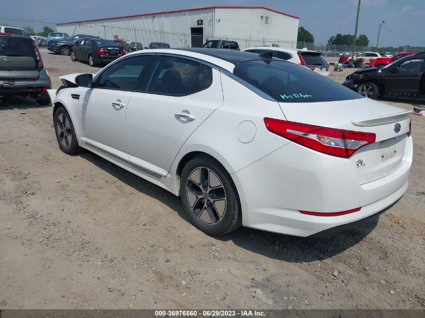 2013 KIA OPTIMA HYBRID EX - KNAGM4AD9D5047156