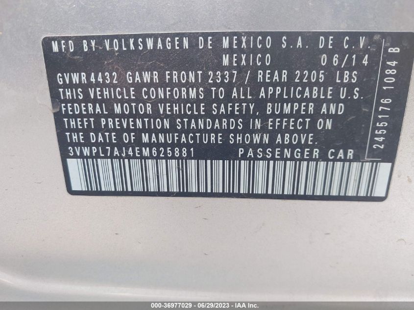 2014 VOLKSWAGEN JETTA SPORTWAGEN TDI - 3VWPL7AJ4EM625881