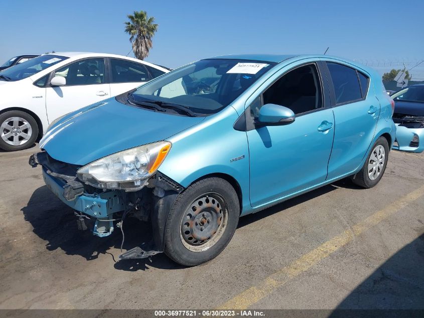 2013 TOYOTA PRIUS C ONE/TWO/THREE/FOUR - JTDKDTB3XD1044545