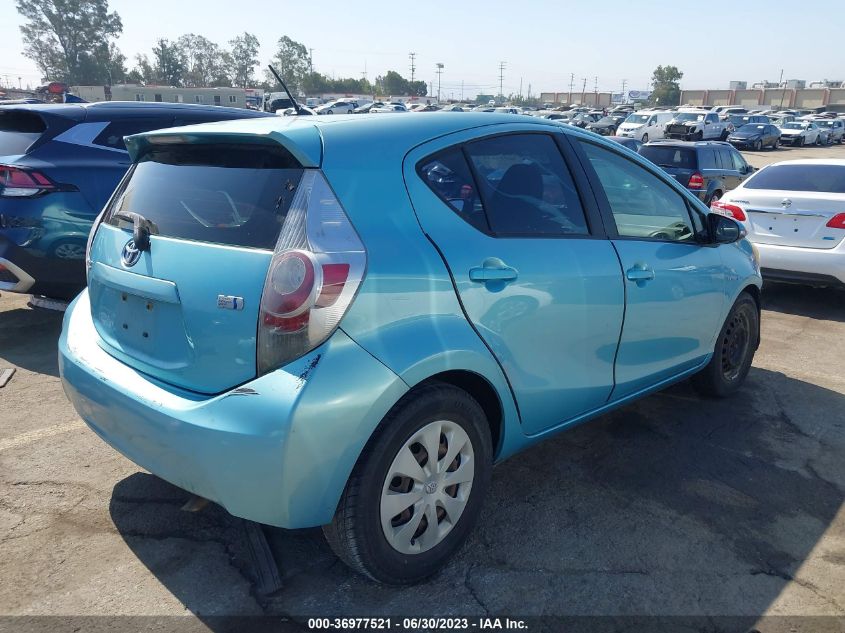 2013 TOYOTA PRIUS C ONE/TWO/THREE/FOUR - JTDKDTB3XD1044545