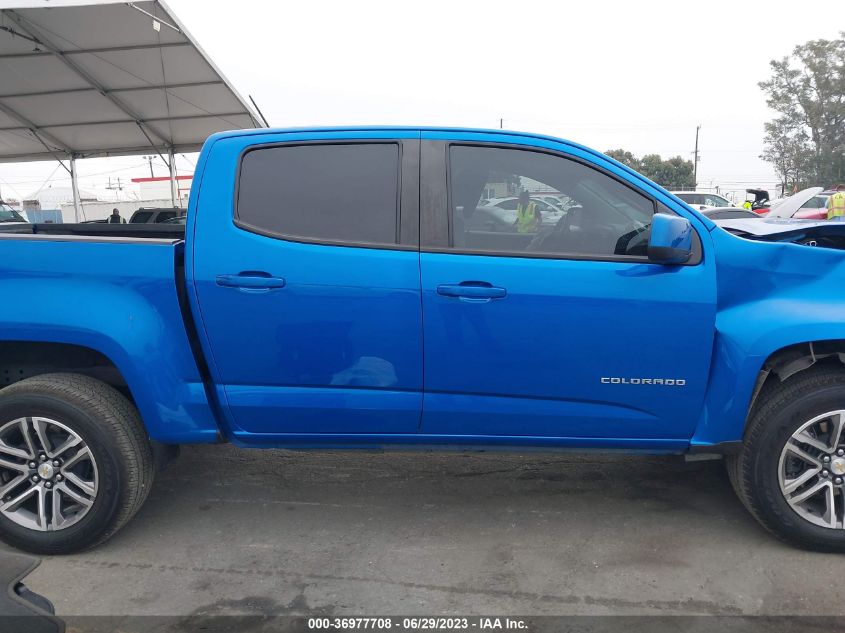 2021 CHEVROLET COLORADO 2WD WORK TRUCK - 1GCGSBEN7M1250151