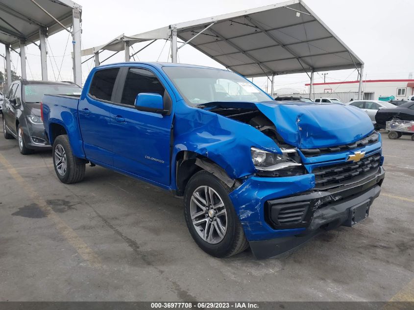 2021 CHEVROLET COLORADO 2WD WORK TRUCK - 1GCGSBEN7M1250151