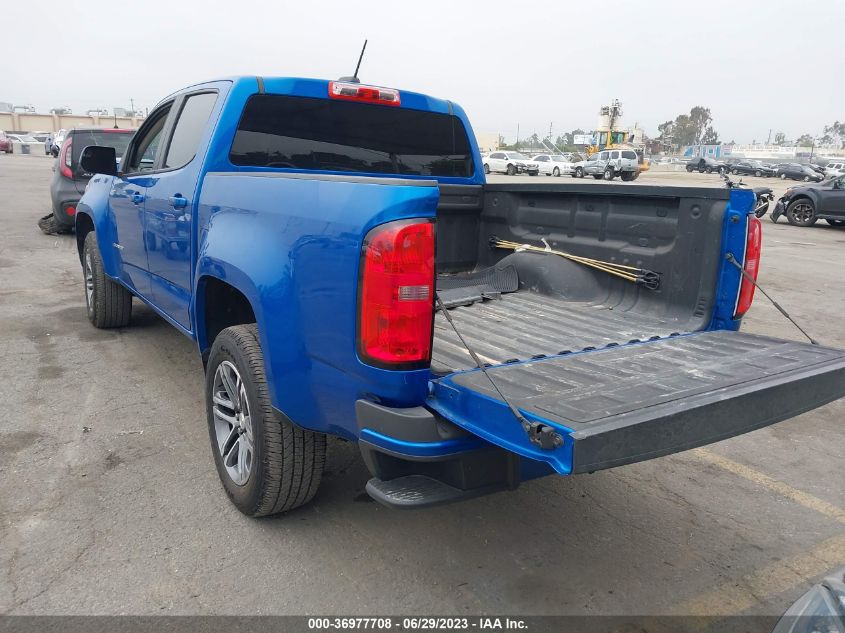 2021 CHEVROLET COLORADO 2WD WORK TRUCK - 1GCGSBEN7M1250151