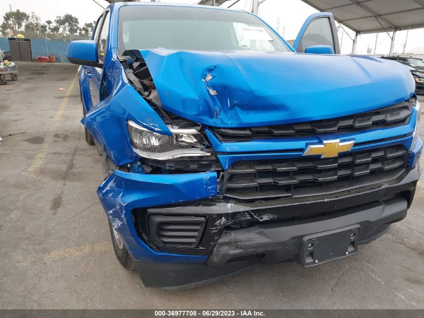 2021 CHEVROLET COLORADO 2WD WORK TRUCK - 1GCGSBEN7M1250151
